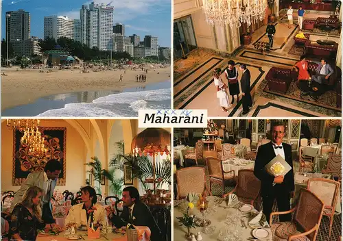 Postcard Durban Mehrbild-AK Hotel MAHARANI Snell Parade, Durban 1992