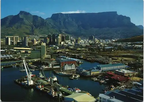 Postcard Kapstadt Kaapstad Luftbild Waterfront 1980