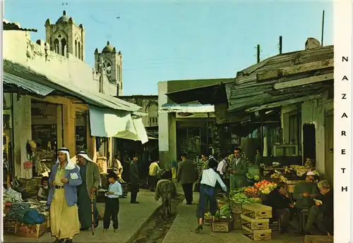 Nazareth MARKET STREET LIFE Händler Einheimische Geschäfte 1975