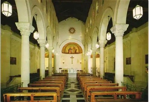 Postcard Nazareth Kirche, Eglise, THE CHURCH OF ST. JOSEPH 1970