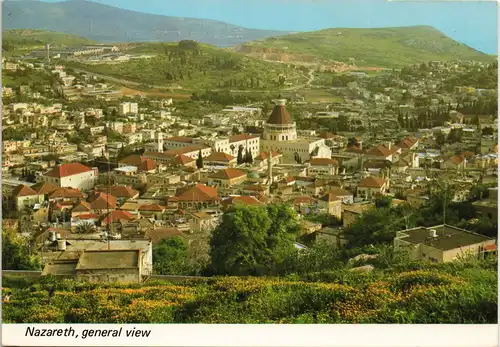 Nazareth Panorama Kirche (Church) General View Stadt-Ansicht 1975