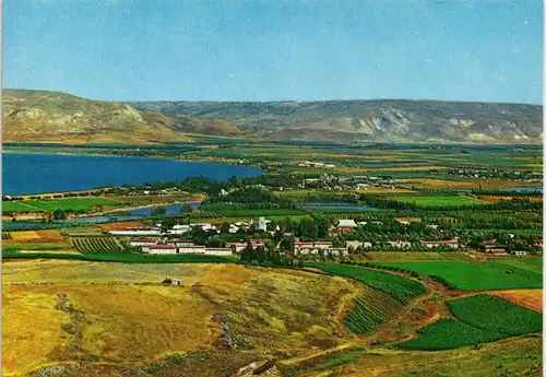 Degania Dagania Panorama Stadt & Fluss JORDAN VALLEY DAGANIA 1970