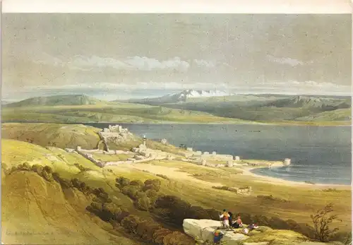 Tiberias ‏טבריה‎ Twerja ‏طبرية‎ TIBERIAS ON THE SEA OF GALİLEE (anno 1839) 1970