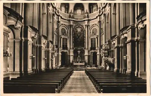 Ansichtskarte Innere Altstadt-Dresden Hofkirche - Innen 1932