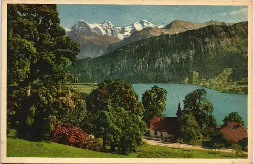 Ansichtskarte Beatenberg Blick Thunersee, Eiger-Mönch-Jungfrau 1925