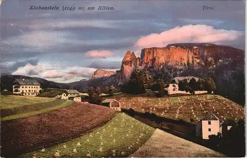 Cartoline Klobenstein-Ritten Collalbo Renon Panorama Ansicht 1910
