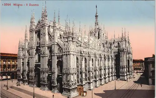 Cartoline Mailand Milano Duomo Dom Kathedrale Gesamtansicht 1910