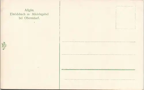 Einödsbach-Oberstdorf (Allgäu) Einödsbach m. Mädelegabel Panorama-Ansicht 1910