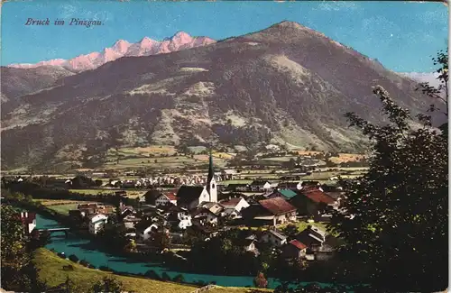 Bruck an der Großglocknerstraße Panorama Gesamtansicht Blick Berge 1910