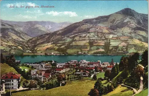 Ansichtskarte Zell am See Panorama gegen den Hundstein 1910