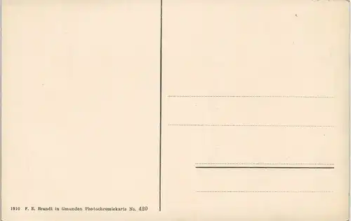 Hallstatt Hallstättersee & Dachstein v. Predigtstuhl bei Goisern 1910