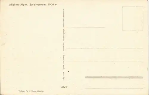 Spielmannsau-Oberstdorf (Allgäu) Panorama-Ansicht Berge Dorf & Landschaft 1930