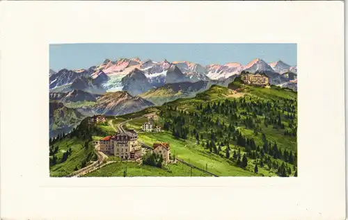 Ansichtskarte Arth SZ Rigi-Kulm und Staffel, Schweizer Alpen Berge 1920