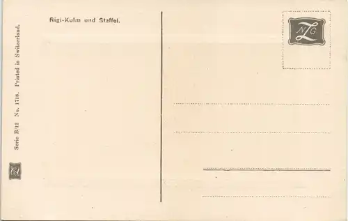 Ansichtskarte Arth SZ Rigi-Kulm und Staffel, Schweizer Alpen Berge 1920