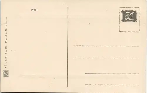 Ansichtskarte Seelisberg Rütli Schweizer Alpen See Landschaft 1920