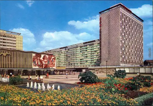 Ansichtskarte Seevorstadt-Dresden Interhotel "Newa" 1972
