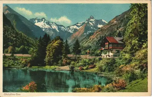 Oberstdorf (Allgäu) Allgäuer Alpen Partie am Christles-See b. Oberstdorf 1930