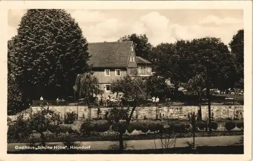 Ansichtskarte Naundorf (Sachsen) Gasthaus Schöne Höhe" 1956