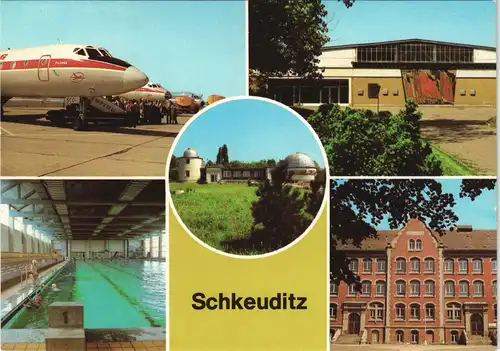 Schkeuditz Flughafen, Planetarium, Schwimmhalle, Lessing-Oberschule 1981