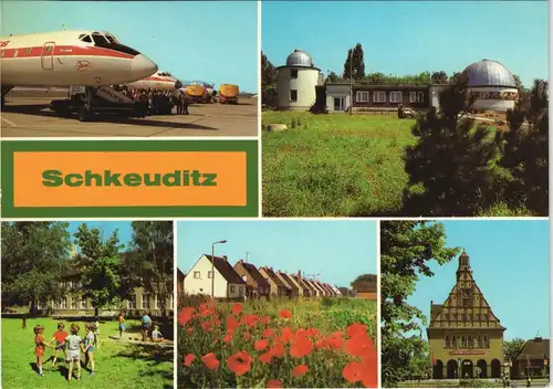 Schkeuditz MB: Flughafen, Planetarium, Kindergarten, Eigenheima 1981