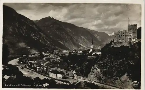 Ansichtskarte Landeck (Tirol) Panorama mit Silberspitze (Tirol) 1930