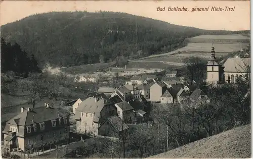 Bad Gottleuba-Bad Gottleuba-Berggießhübel Panorama-Ansicht "Klein-Tirol" 1916