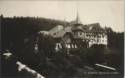 Ansichtskarte Zürich Partie am Waldhaus Dolder, Echtfoto-AK 1925