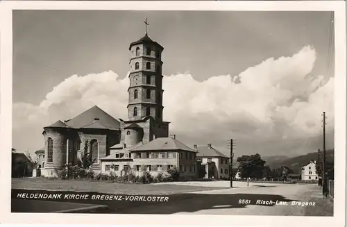 Ansichtskarte Bregenz HELDENDANK KIRCHE BREGENZ-VORKLOSTER 1940