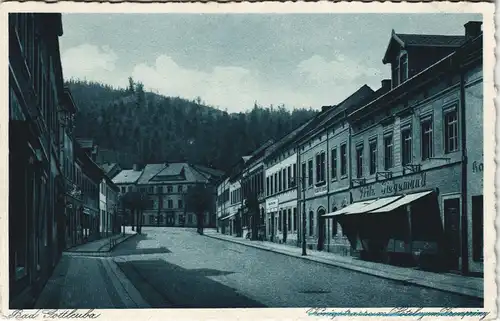 Bad Gottleuba-Berggießhübel Hauptstraße Königstraße mit Geschäft Siegemund 1920