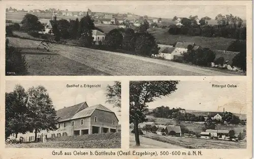Oelsen-Bad Gottleuba-Berggießhübel 3-Bild Gasthof Z. Erbgericht, Rittergut 1920