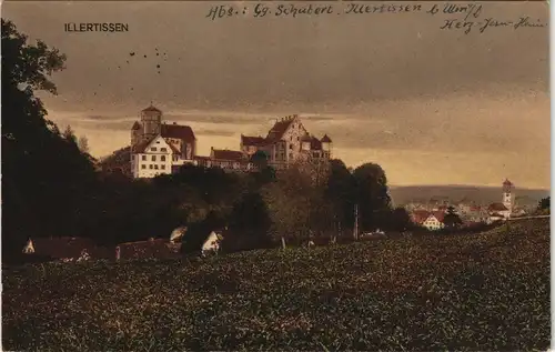 Ansichtskarte Illertissen Panorama-Ansicht 1928