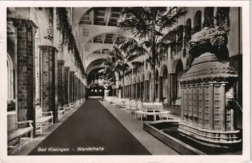 Ansichtskarte Bad Kissingen Wandelhalle Innenansicht 1941