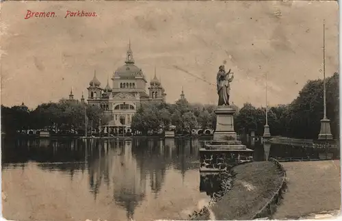 Ansichtskarte Bremen Partie am Parkhaus (Bürgerpark) 1907