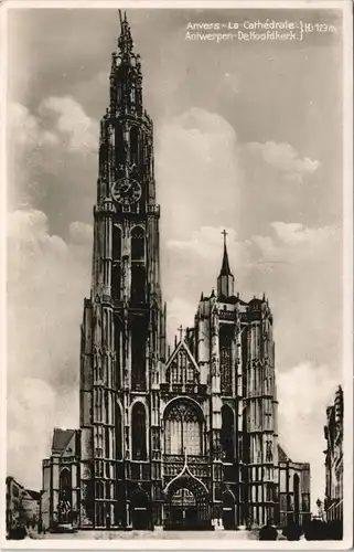 Postkaart Antwerpen Anvers La Cathédrale Kathedrale zu Antwerpen 1940