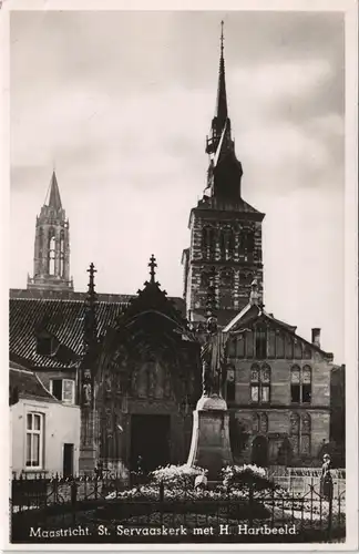 Maastricht Mestreech Kerk Kirche St. Servaaskerk met H. Hartbeeld 1940