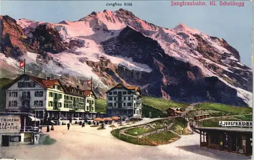 Lauterbrunnen Jungfraubahn Jungfrau (Berg) Kl. Scheidegg Hotel 1910