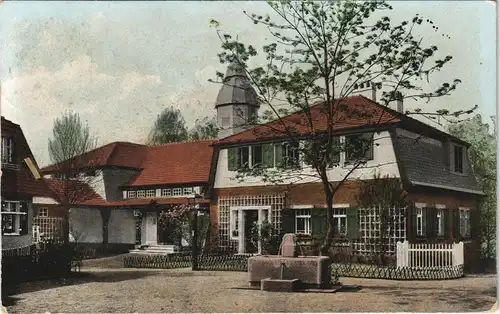 Dresden Kunstgewerbe - Ausstellung Die Schule auf dem Dorfplatze 1906
