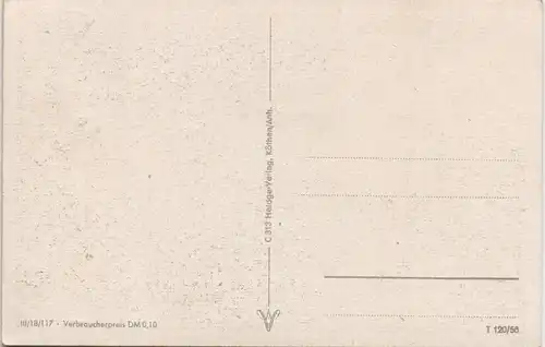 Ansichtskarte Aschersleben Panorama Ansicht mit Westdorfer Warte 1956