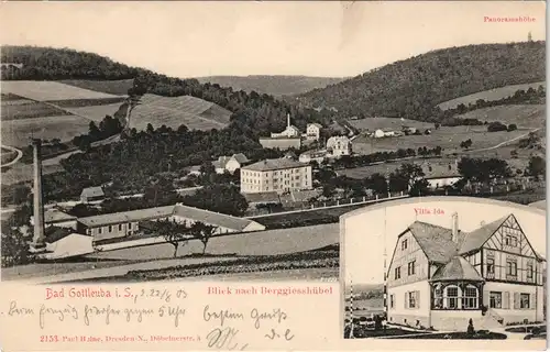 Gottleuba-Berggießhübel  Villa Ida, Blick nach Berggiesshübel 1900
