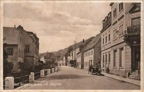 Berggießhübel-Bad Gottleuba-Berggießhübel Straßen Partie Hauptstrasse 1920