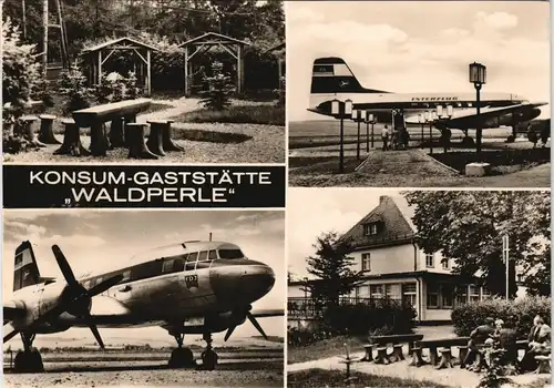 Langenbernsdorf Konsum-Gaststätte "Waldperle" DDR Mehrbild-AK 1971