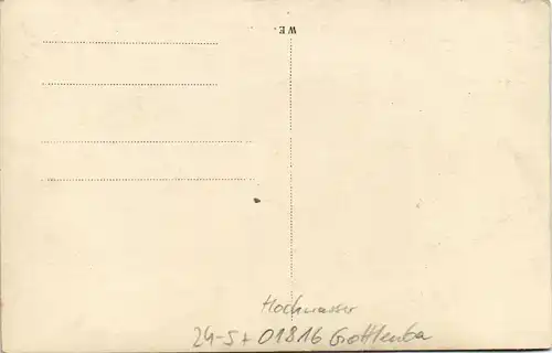 Bad Gottleuba-Berggießhübel Unwetter 8. Juli 1927  Privatfotokarte