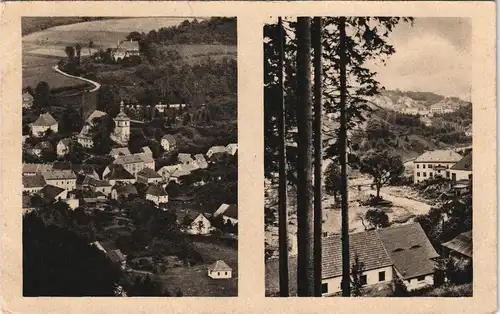 Bad Gottleuba-Bad Gottleuba-Berggießhübel Stadt vor und nach Unwetter 8. Juli 1927