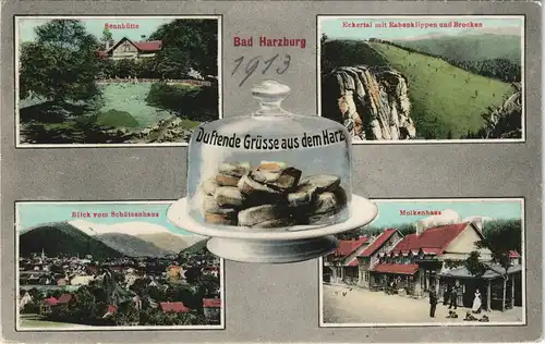 Ansichtskarte Bad Harzburg Molkenhaus, Sennhütte - Harzer Käse 1913