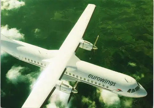 Ansichtskarte  Flugwesen - Flugzeuge Eurowings Aerospatiale ATR 72 1990