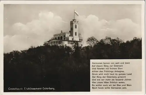 Ansichtskarte Cossebaude-Dresden Ausflugsgaststätte Osterberg 1935