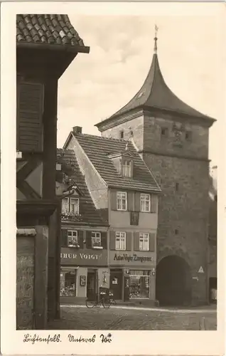 Ansichtskarte Lichtenfels (Bayern) Marktplatz, Geschäfte 1934