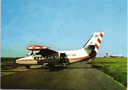.Tschechien L410 UVP-E,OK-SDA Letiště PRAHA 1990 Flugwesen Flugzeuge 1975