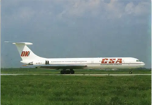 .Tschechien Ilyushin IL-62 ČSA Czechoslovak Airlines Flugwesen Flugzeug 1975