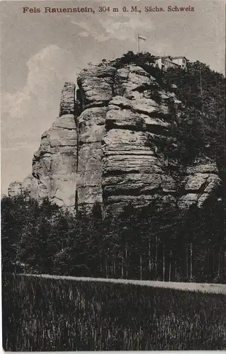 Struppen (Sächsische Schweiz) Rauenstein (Sächsische Schweiz) - Weg 1915
